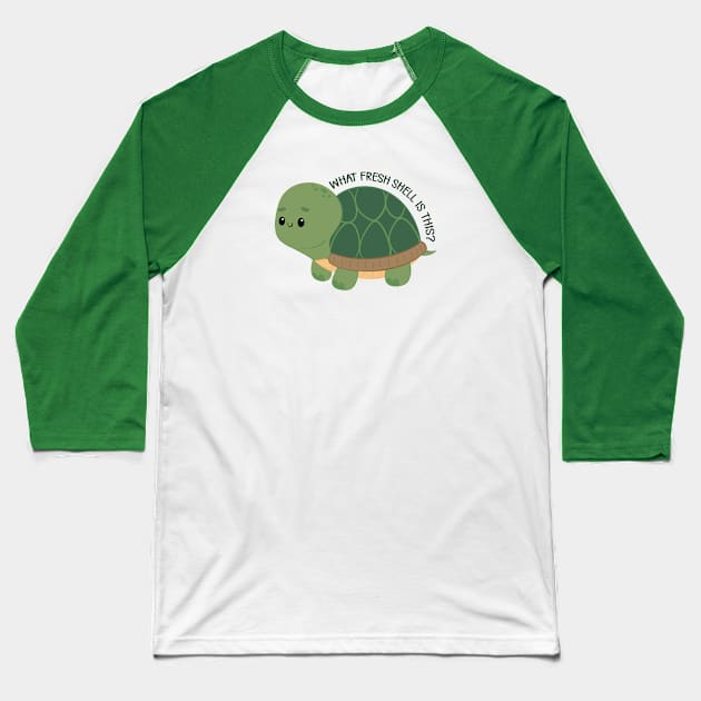 Everybody Turts Sometimes Baseball T-Shirt by FunUsualSuspects